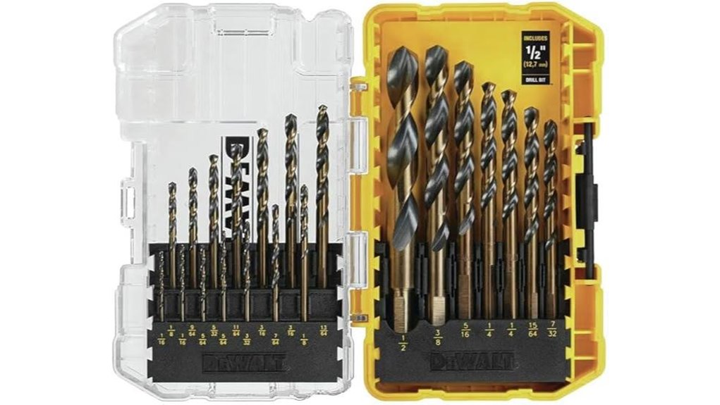 21 piece drill bit set