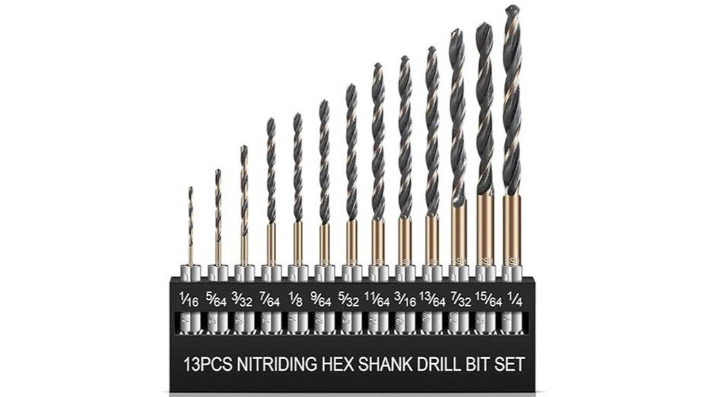 hex shank drill bit set
