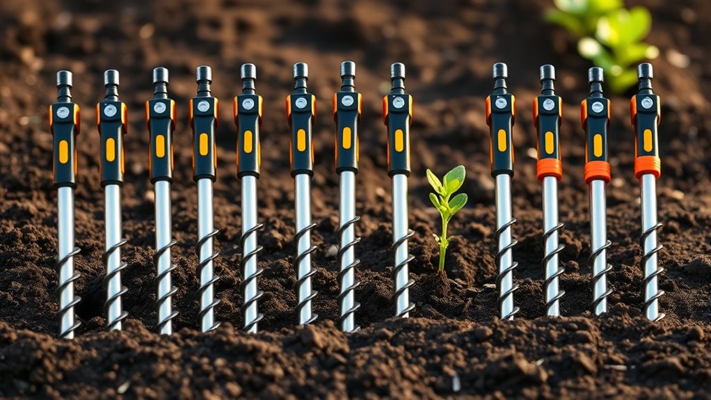 top planting drill augers