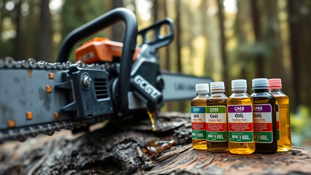 chainsaw oil selection factors