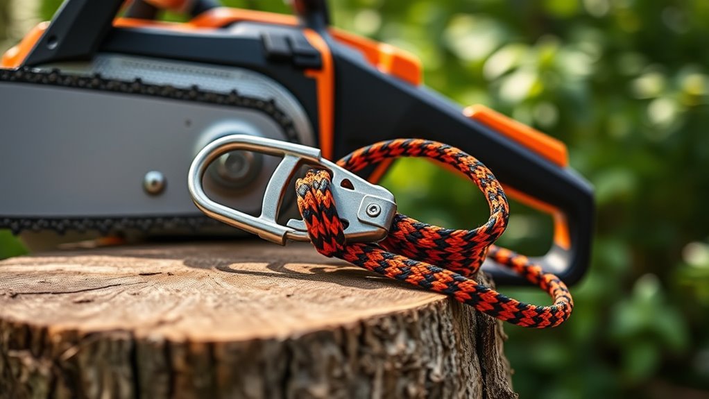 durable secure chainsaw lanyard